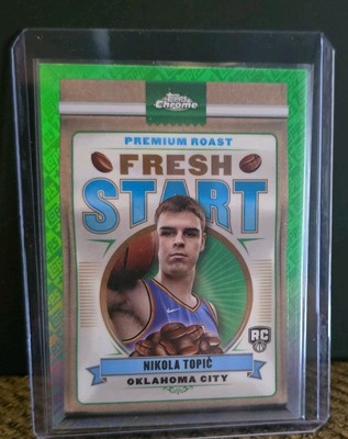 2025 Topps Chrome NIKOLA TOPIC Green Logo Fresh Start Refractor SP & MORE!