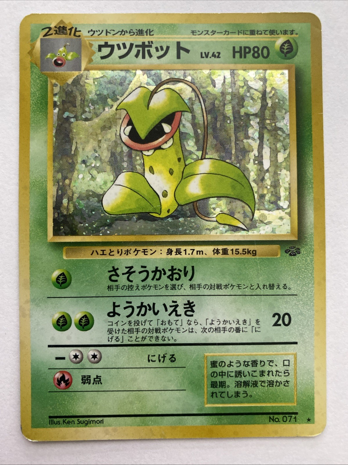 Victreebel Holo #71 Pokemon TCG Japanese Jungle Vintage HP