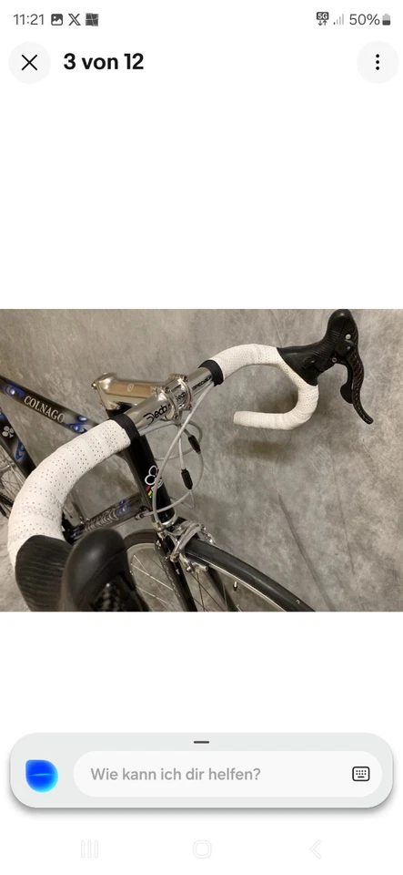 Colnago B - Stay Mix Carbon-Alu RH 56 Gruppe Campagnolo Chorus / Potenza - Bild 4 von 4