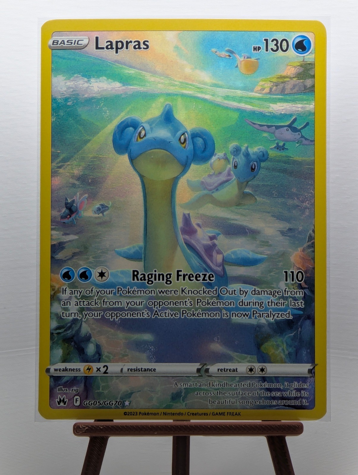 Lapras GG05/GG70 Holo Ultra Rare SWSH: Crown Zenith: Galarian Gallery NM