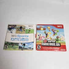 Nintendo Wii Games: Wii Sports & New Super Mario Bros *Please Read Description*