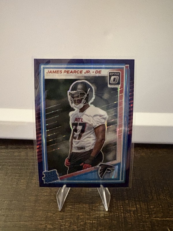 2025 Panini Donruss Optic Rated Rookie James Pearce Jr. #240 Purple Shock Prizm