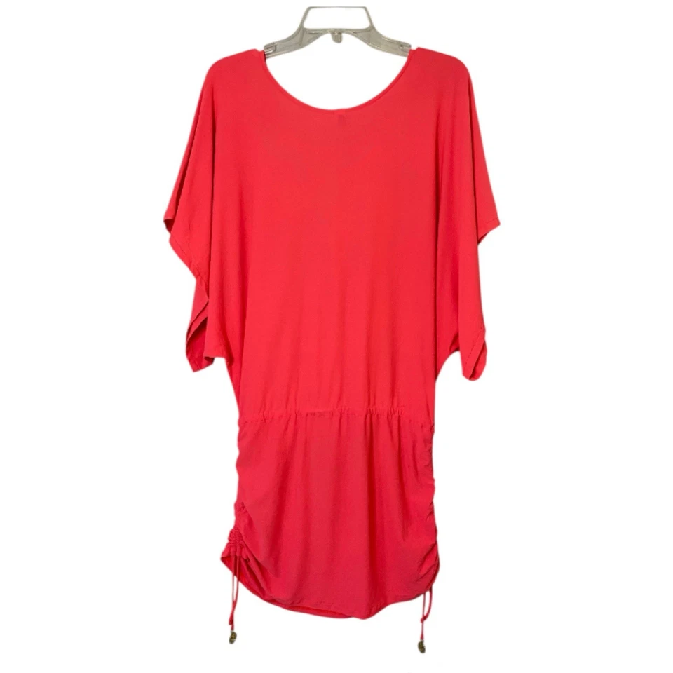 Vestido Luli Fama Lujo Bombshell Rojo Coral South Beach Talla XS Foto 3 de 4