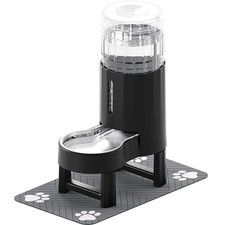 CZPET Elevated Dog Water Bowl Dispenser 8L with Mat for Large Dogs,Tall Raise...