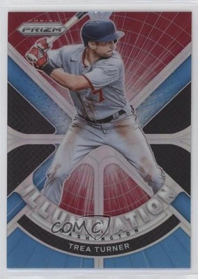 2021 Panini Prizm Illumination Carolina Blue Prizm Trea Turner #IL-11 d4v