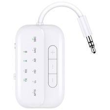 Bluetooth Transmitter Receiver, 2-in-1 V5.3 Wireless Adapter for Airplane, TV...