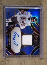 2025 Panini Select - Signature Memorabilia Rome Odunze Blue Prizm /149 (AU, MEM)