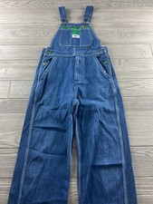 Liberty Denim Overalls Youth 16R Adjustable Straps Pockets Medium Wash Denim