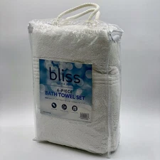 Bliss Bath & Home 6 Piece Bath Towel Set 2 Bath, 2 Hand, 2 Wash, Soft, Fast Dry