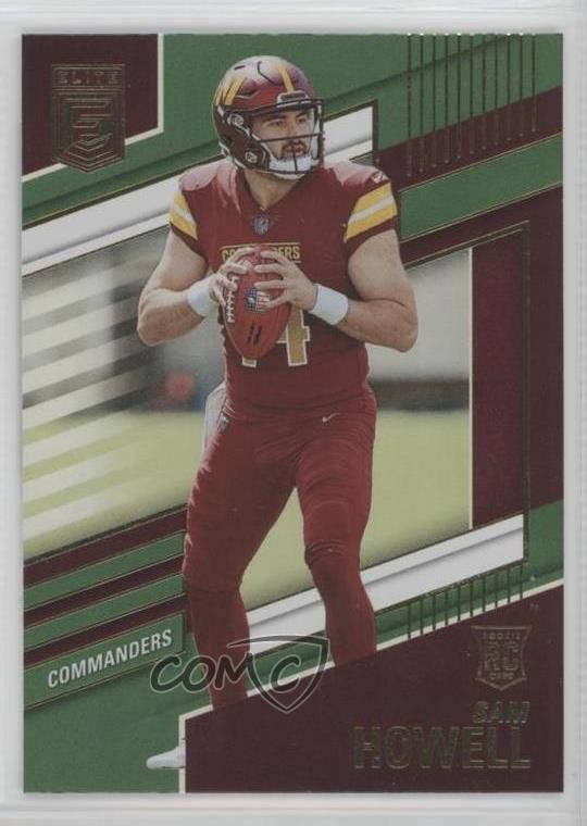 2022 Panini Donruss Elite Rookies Green Sam Howell #104 Rookie RC 01dp
