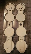 SKYULE Cabinet Locks Baby Proofing - 4 Pack Child Proof Cabinet Locks Grey