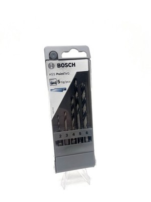 Bosch HSS-Spiralbohrer-Set PointTeQ 5 tlg.  mit Sechskantschaft 2,0 - 6,0 mm