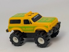 Vintage Yellow 4x4 Chevrolet Blazer Stomper Schaper Mini Truck 3 1/2" Hong Kong