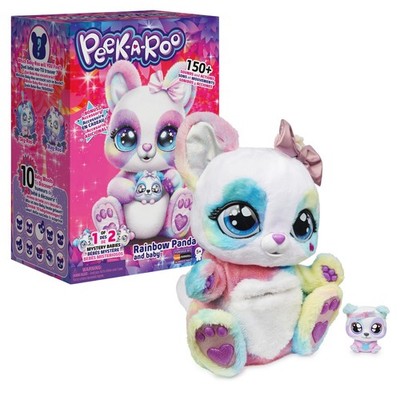 Peek-A-Roo Rainbow Panda-Roo Interactive Plush & Surprise Baby Spin Master
