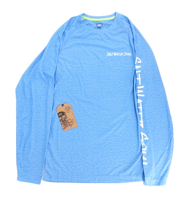 Saltwater Soul Mens Classic Redfish Performance Long-Sleeve Shirt