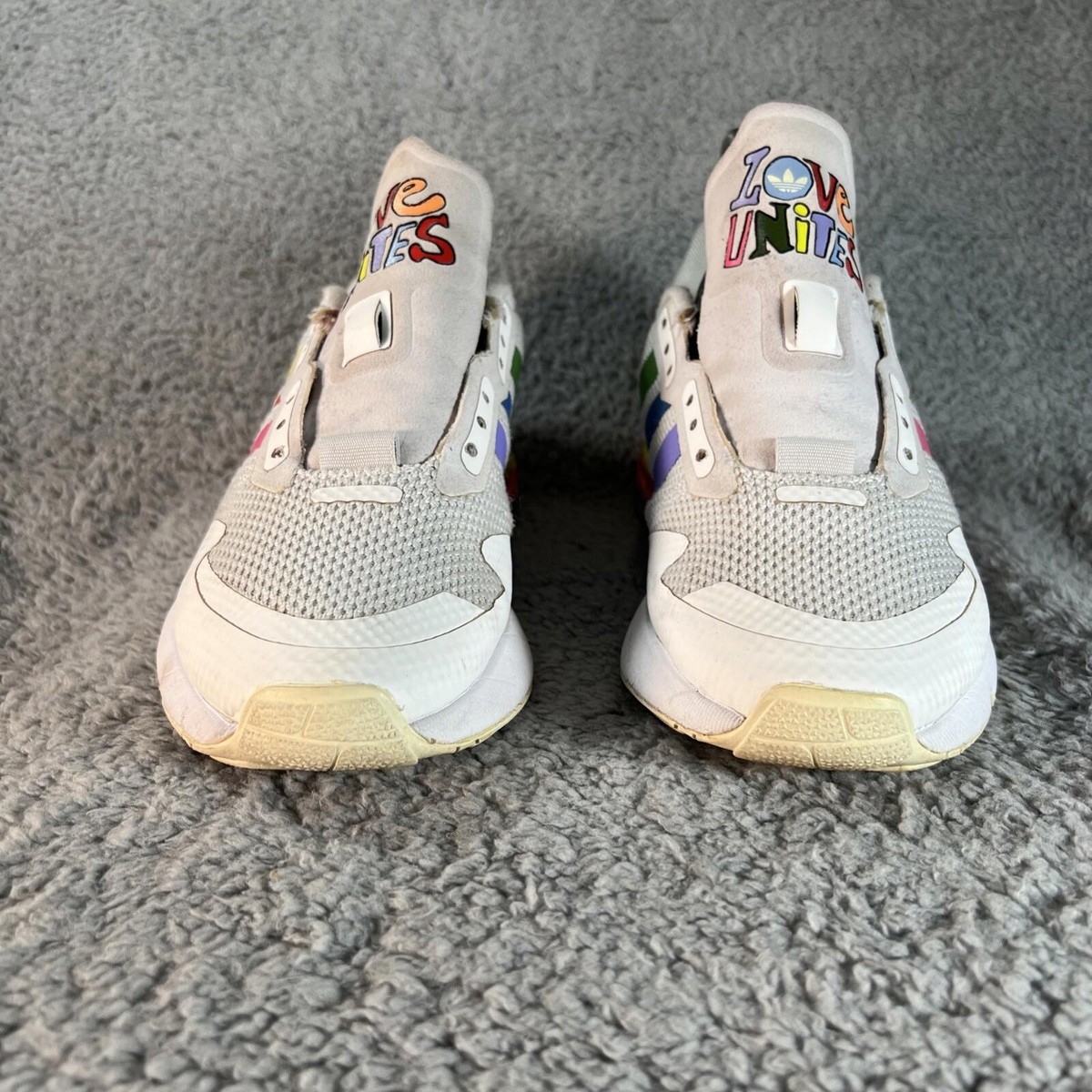 ♡♡1 Adidas ZX 1K Boost Pride Classic Love Unites Sneaker Women 8 | eBay