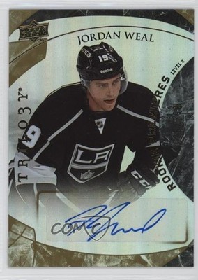 2015-16 Upper Deck Trilogy Premieres 28/399 Jordan Weal #215 Rookie Auto RC 4e9