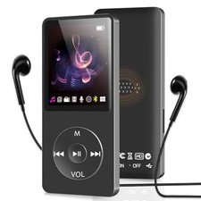 MP3 Player with Bluetooth and Speaker MP3 Music Player, Up to 128GB 32GB Black