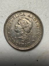1957 Argentina 20 Centavos Coin