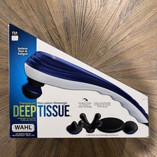 Wahl Deep Tissue Percussion Massager W/ Variable Speed Settings 4 Attachments