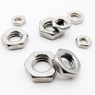 M2 M2.5 M3 M4 M5 M6 M8 M10M12M14M16 304 Stainless Steel Hex Hexagon Jam Thin Nut
