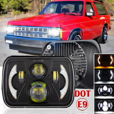For 1983-1994 Chevy S10 Blazer 5x7 7x6 Led Headlight Halo Projector Hi-lo Beam For 1983-1994 Chevy S10 Blazer 5x7 7x6 Led Headlight Halo Projector Hi-lo Beam
