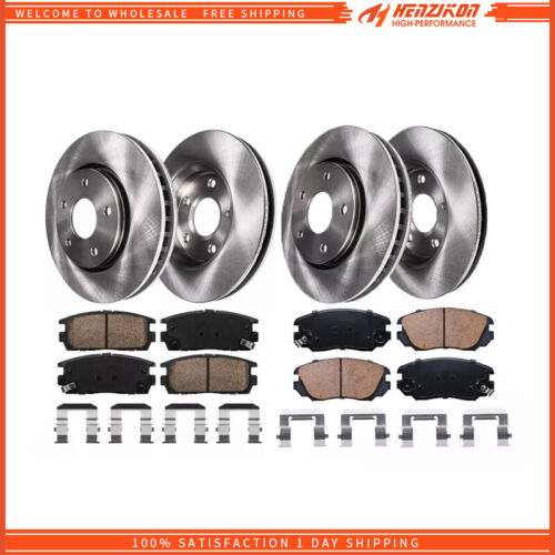 Front Rear Drilled Rotors Brake Pads for 2010-2017 GMC Terrain Chevy Equinox####
