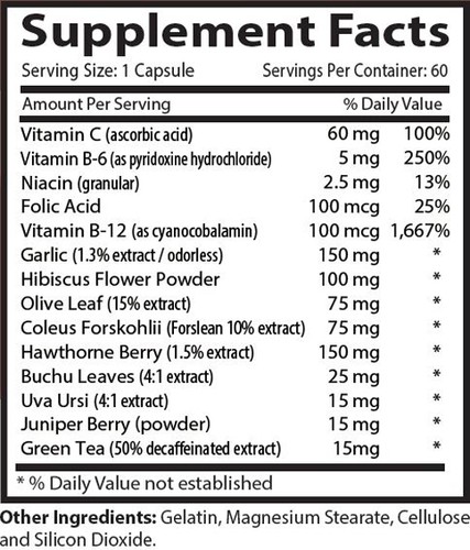 Hypertension - BLOOD PRESSURE SUPPORT COMPLEX - Natural supplements 6 Bottles - Picture 3 of 12