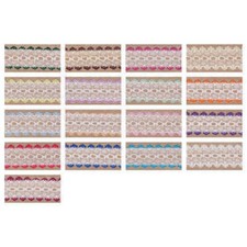 2 / 5 / 25 Metres Eyelet Knitting In Lace 35mm Width All Colours Baby Doll