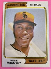 1974 Topps #250 Willie McCovey WASHINGTON Variation Baseball Card EX+ 220683 PF1