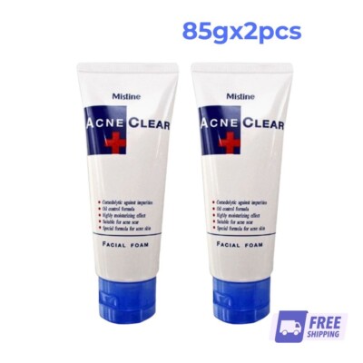 Facial Foam Face Wash Mistine Acne Scar Clear Oil Blemish Control Original 85g