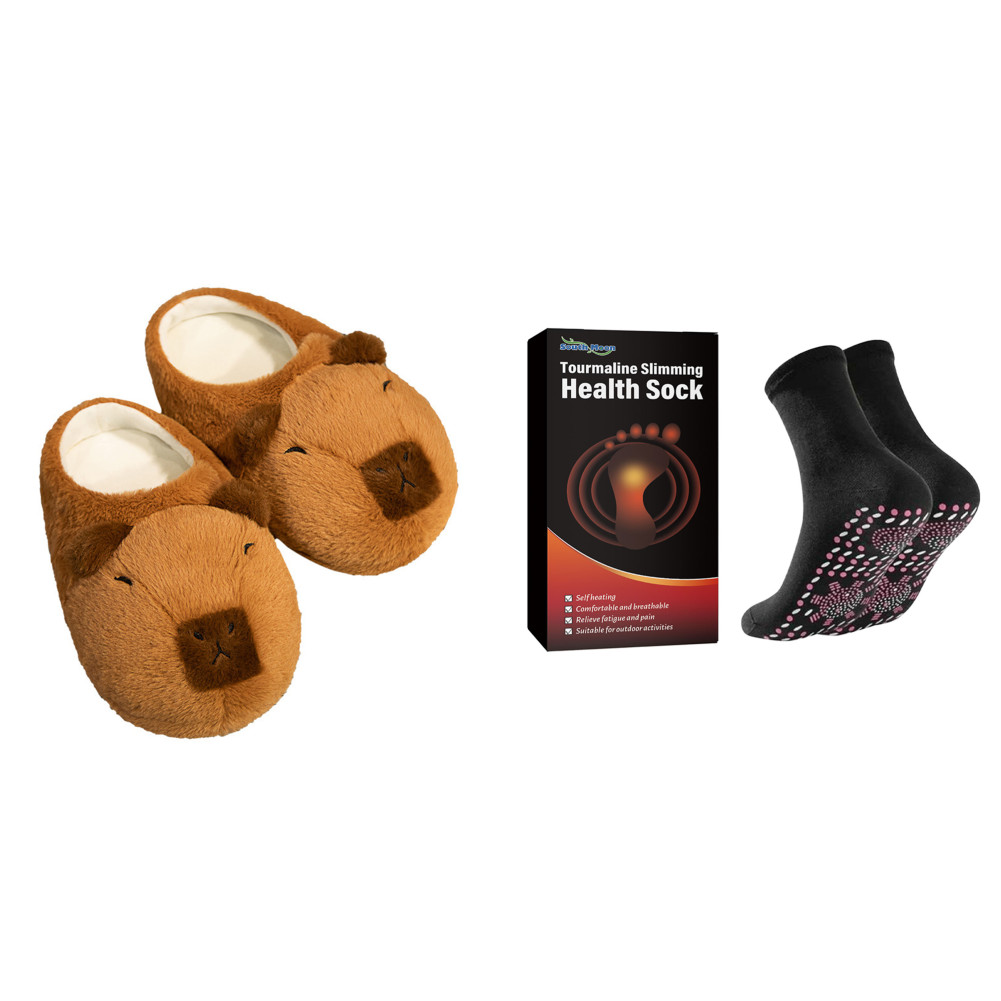 APL Ciabatte donna peluche Capybara ciabatte antiscivolo morbide outdoor invernali de