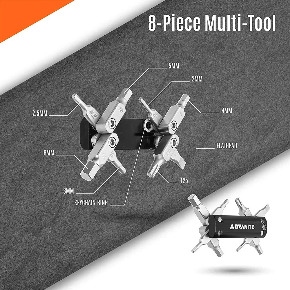 Multi-outils Compact Pour Vélo - Se Range Dans Le Tube De Direction - Neuf