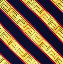 Rush Limbaugh Mens Pocket Square Handkerchief Greek Key 100 Silk Black Hanky