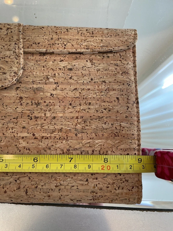 JCrew пробковый клатч сумочка с полосатой подкладкой бумажник с застежкой изменить сумочки подержанный - Изображение 4 из 4