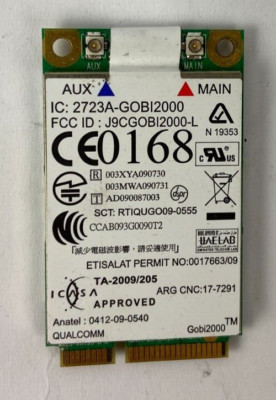 Lenovo x100e 3508 T510 T410s X201 R61 W510 T410 3G 60y3183 WWAN Karte Qualcomm