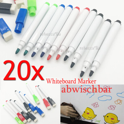 DHL 20x magnet Whiteboardmarker Flipchart Marker Magnettafel Stifte abwischbar