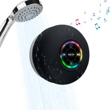 Portable Waterproof Bluetooth Wireless Shower Speaker Bathroom Speaker LED Light