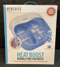 Homedics Heat Boost Bubble Pro Footbath New Open Box