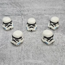 5pack Storm Trooper Helmet Blocks Weapons Accessories for Minifigures WDC01