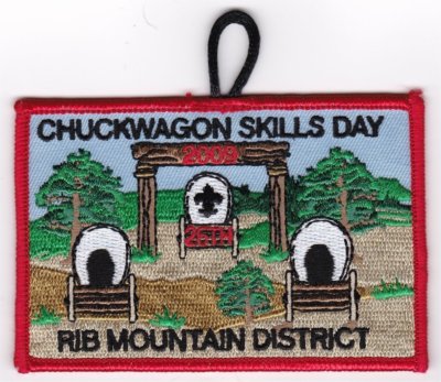 BOY SCOUT PATCH - SAMOSET COUNCIL - RIB MT. DIST - 2009 CHUCKWAGON - 26TH ANNUAL