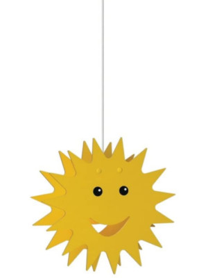 Massive Pendelleuchte für Kinderzimmer Smiley 75500/01/34