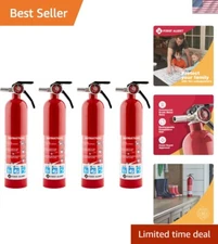 4, Standard Home Fire Extinguisher, Red 4pk