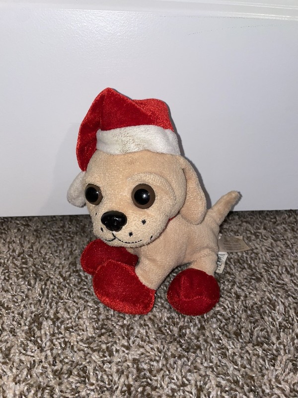christmas dog stuffed animal