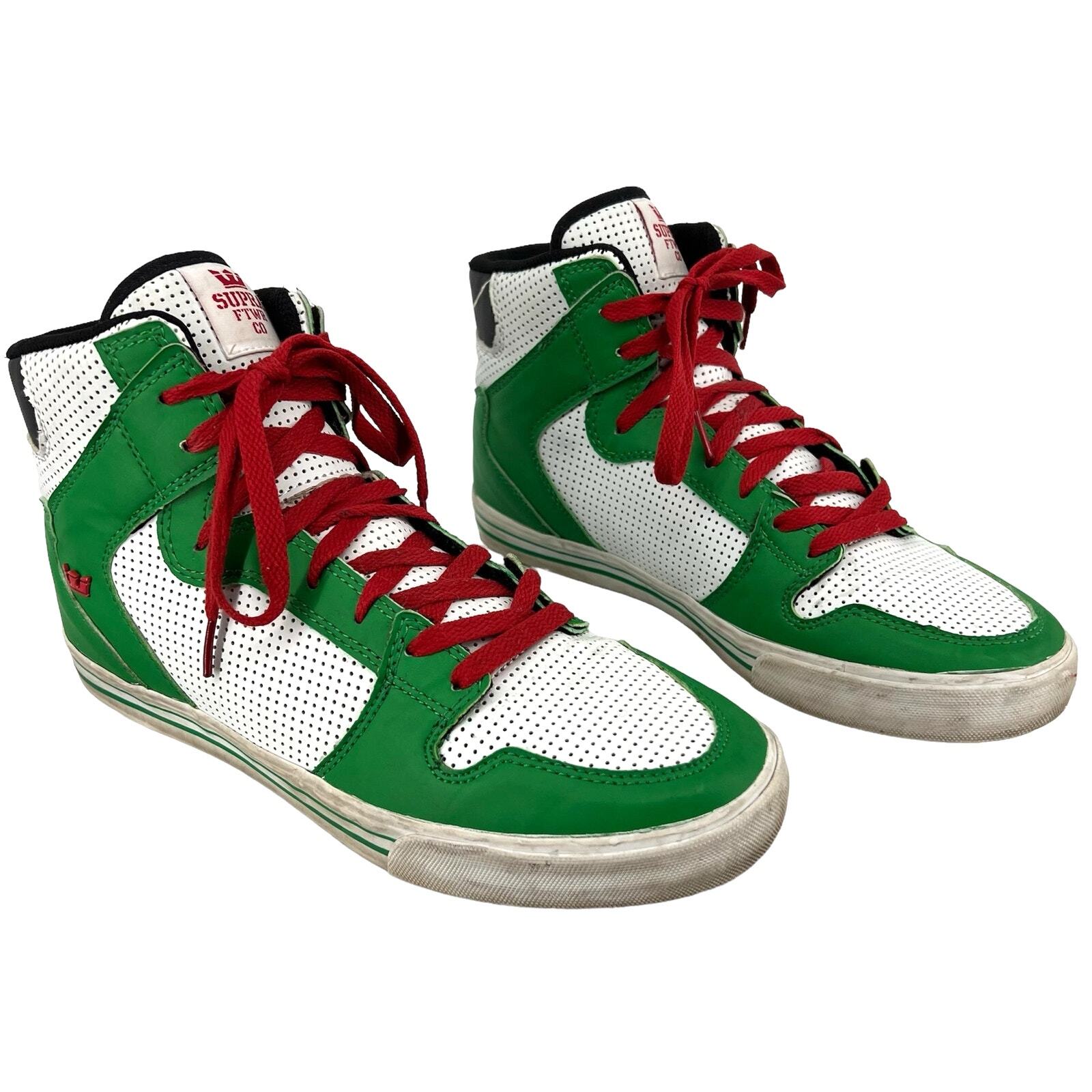 Vintage y2k Men's Supra Footwear Company High Top Vaider Skateboarding Sneakers