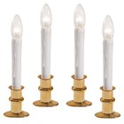 612 Vermont Ultra-Bright LED Window Candles with Timer, Battery Operated, Sli...