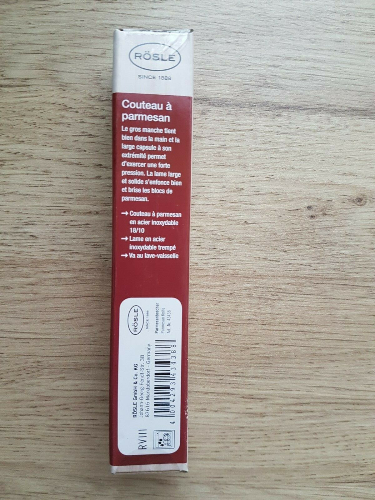 RÖSLE Parmesanbrecher Edelstahl Neu//OVP