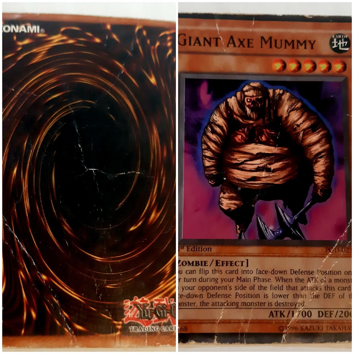 Konami Yu-Gi-Oh TCG LIMITED EDITION CARD GIANT AXE MUMMY PGD-023