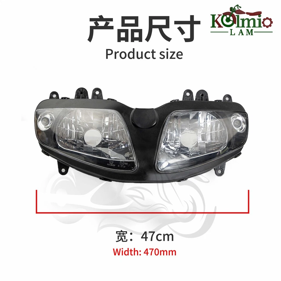Fit for SUZUKI SV650 SV1000S 2003-2011 Motorcycle Headlight Assembly Headlamp 07 Foto 3 de 4