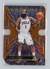2022 Elite #3 James Harden Power Formulas Orange Die Cut